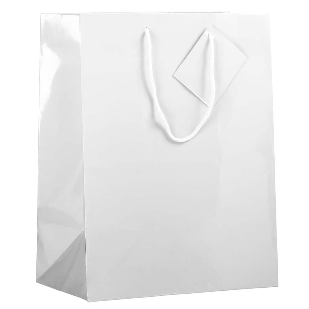 JAM Paper Large Glossy Gift Bags, 100ct.